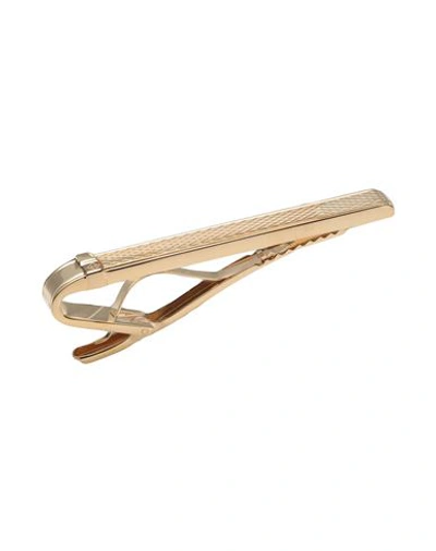 Shop Dunhill Man Cufflinks And Tie Clips Gold Size - Metal