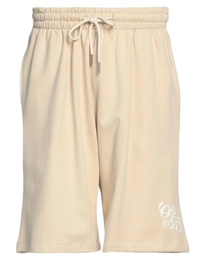 Shop 02settantacinque Man Shorts & Bermuda Shorts Beige Size L Cotton