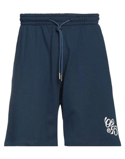 Shop 02settantacinque Man Shorts & Bermuda Shorts Navy Blue Size S Cotton