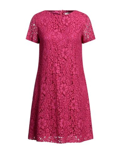 Shop Nina 14.7 Woman Mini Dress Magenta Size 8 Viscose, Cotton, Polyamide