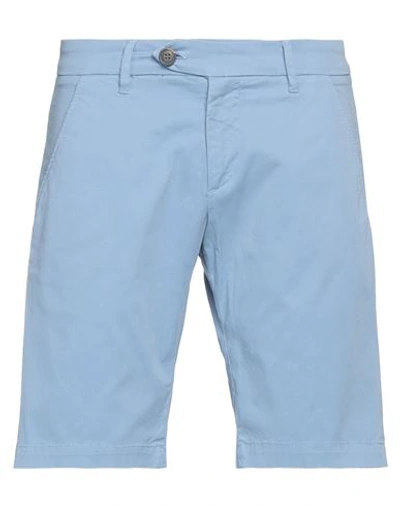 Shop Roy Rogers Roÿ Roger's Man Shorts & Bermuda Shorts Sky Blue Size 28 Cotton, Elastane