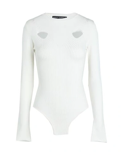 Shop Marco Rambaldi Woman Sweater Off White Size L Virgin Wool, Polyamide, Elastane