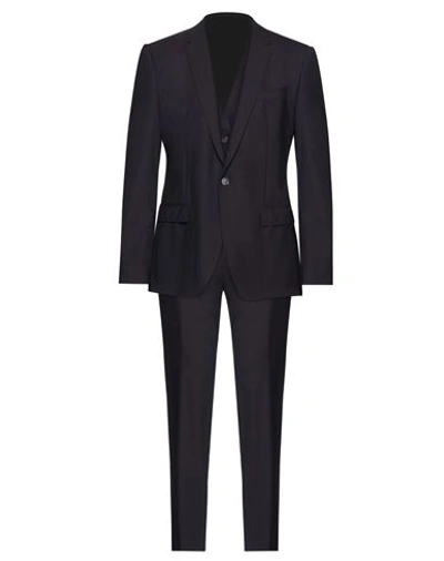Shop Dolce & Gabbana Man Suit Deep Purple Size 42 Virgin Wool, Elastane