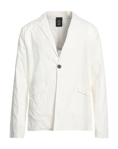 Shop Thom Krom Man Blazer Ivory Size Xl Linen, Viscose, Polyamide, Elastane, Cotton In White