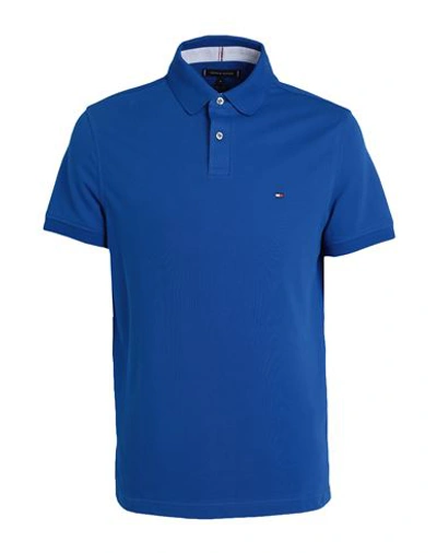 Shop Tommy Hilfiger 1985 Regular Polo Man Polo Shirt Bright Blue Size L Cotton, Elastane