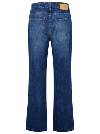 Shop Ami Alexandre Mattiussi Ami Paris Blue Cotton Jeans Man