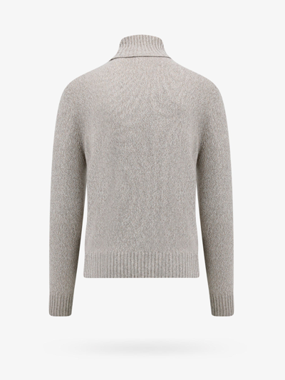 Shop Ami Alexandre Mattiussi Ami Paris Man Sweater Man Beige Knitwear In Cream