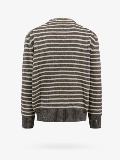 Shop Ami Alexandre Mattiussi Ami Paris Man Sweater Man Grey Knitwear In Gray