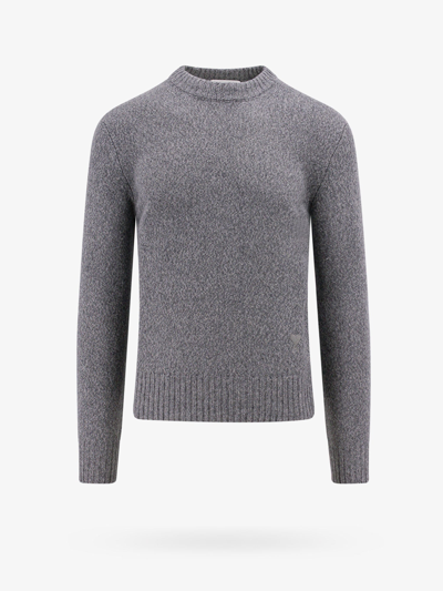 Shop Ami Alexandre Mattiussi Ami Paris Man Sweater Man Grey Knitwear In Gray