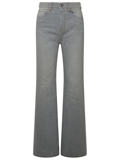 Shop Ami Alexandre Mattiussi Ami Paris Grey Cotton Jeans Woman In Gray