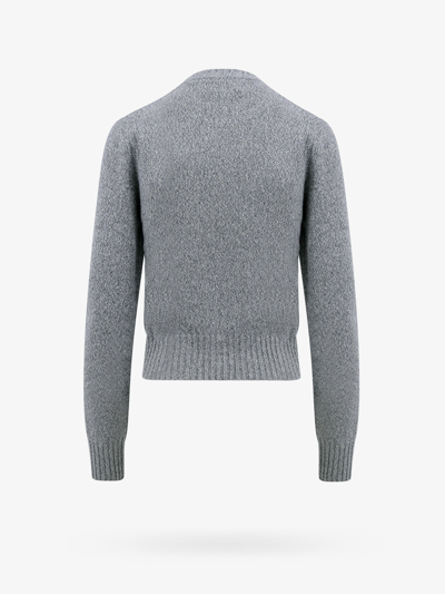 Shop Ami Alexandre Mattiussi Ami Paris Woman Sweater Woman Grey Knitwear In Gray