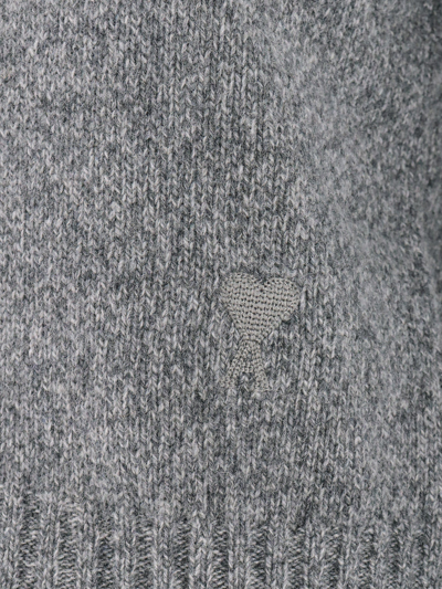 Shop Ami Alexandre Mattiussi Ami Paris Woman Sweater Woman Grey Knitwear In Gray