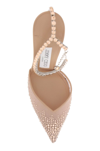 Shop Jimmy Choo Saeda 100 Pumps With Crystals Women In Pink