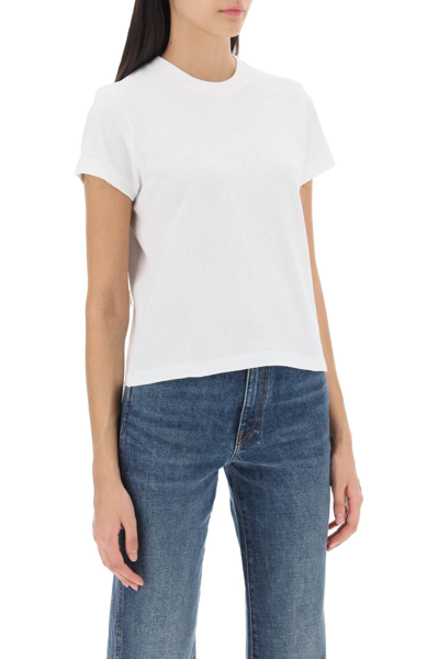 Shop Khaite Emmylou Crew-neck T-shirt Women In White