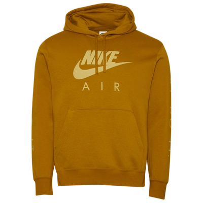 Shop Nike Mens  Just Do It Hoodie In Wheat/gold