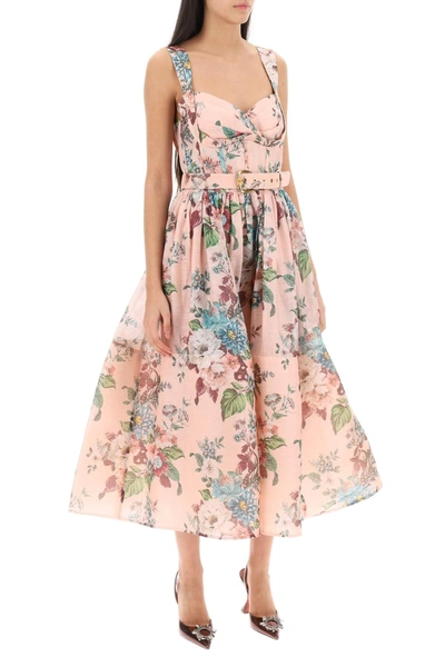 Shop Zimmermann Matchmaker Belted Bustier Dress