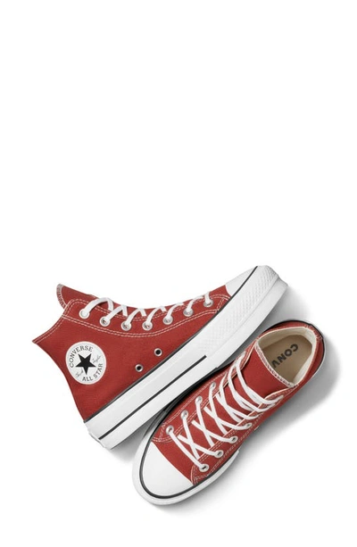 Shop Converse Chuck Taylor® All Star® Lift High Top Platform Sneaker In Ritual Red/ White/ Black