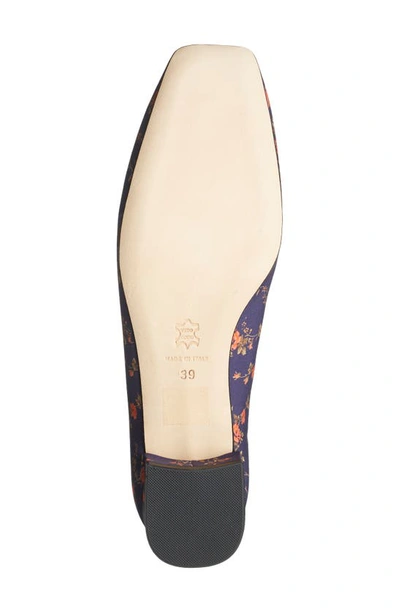 Ann Mashburn Buckle Flat In Navy Red Elizabeth Liberty