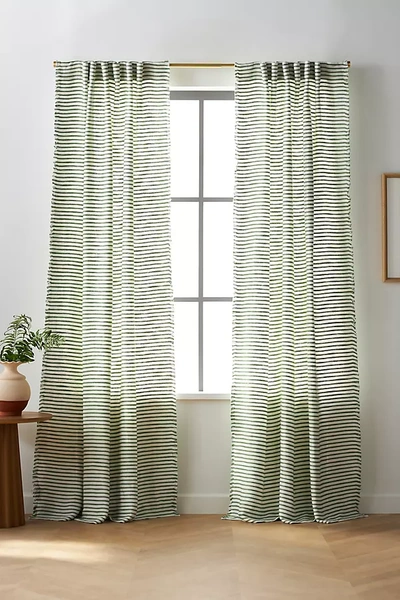 Shop Anthropologie Luxe Linen Blend Curtain