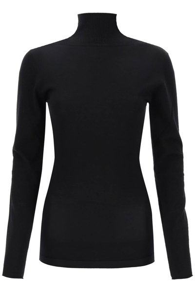 Shop Marni Shaped Turtleneck Sweater In Black (black)