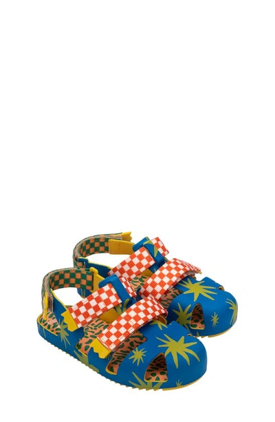 Shop Melissa Kids' Mini Fabula Sandal In Yellow/ Blue