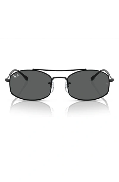 Shop Ray Ban 54mm Oval Sunglasses In Black