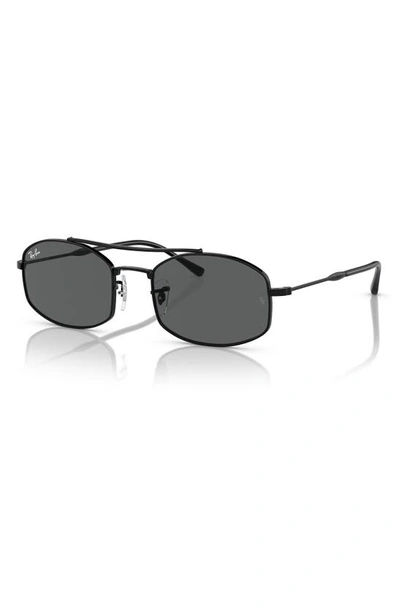 Ray Ban Men's Rb3719 54mm Oval Sunglasses In Black