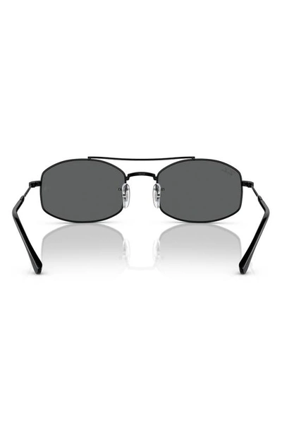 Shop Ray Ban 54mm Oval Sunglasses In Black