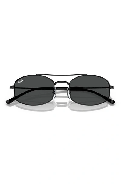 Ray Ban Men's Rb3719 54mm Oval Sunglasses In Black