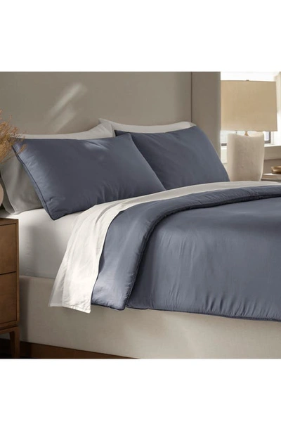 Shop Boll & Branch Organic Cotton Comforter & Sham Set In Mineral