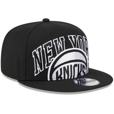 Shop New Era Black New York Knicks Tip-off 9fifty Snapback Hat