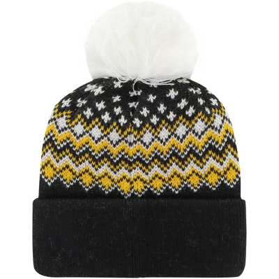 Shop 47 ' Black Iowa Hawkeyes Elsa Cuffed Knit Hat With Pom