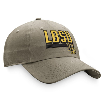 Shop Top Of The World Khaki Cal State Long Beach The Beach Slice Adjustable Hat