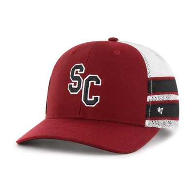 Shop 47 ' Garnet South Carolina Gamecocks Straight Eight Adjustable Trucker Hat