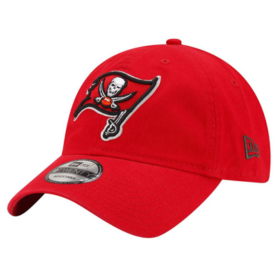 Shop New Era Red Tampa Bay Buccaneers Distinct 9twenty Adjustable Hat