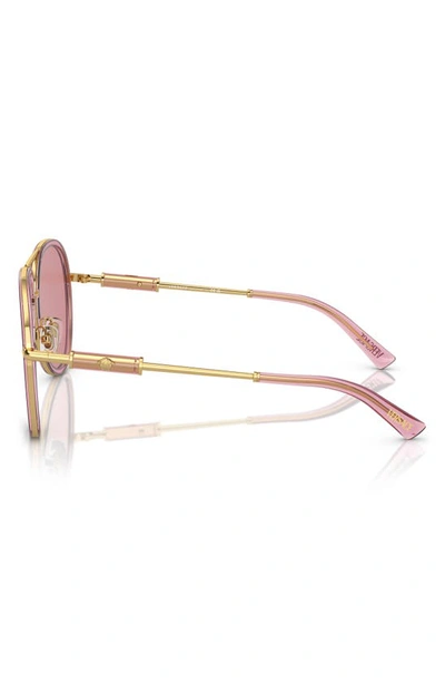 Shop Versace 60mm Pilot Sunglasses In Pink