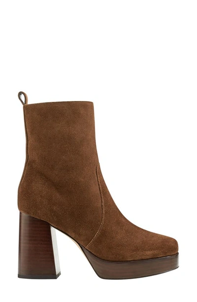 Marc Fisher Ltd Marysa Block Heel Platform Bootie In Medium Natural 101