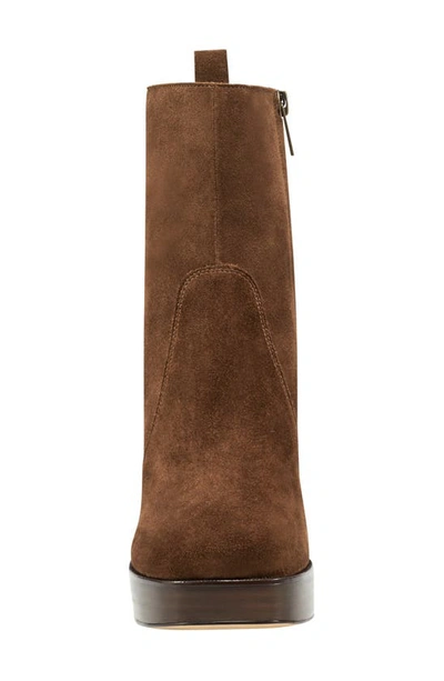 Marc Fisher Ltd Marysa Block Heel Platform Bootie In Medium Natural 101