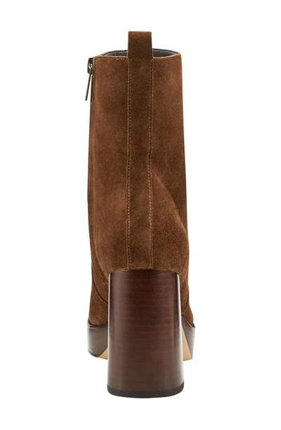 Marc Fisher Ltd Marysa Block Heel Platform Bootie In Medium Natural 101
