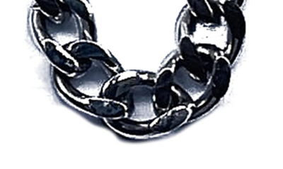 Shop Clancy Garrett Cuban Chain Necklace & Bracelet Set In Silver