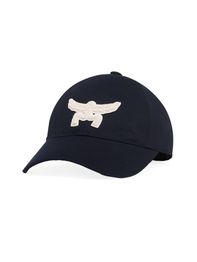 Shop Mcm Men's Essential Logo-embroidered Baseball Cap In Dark Navy