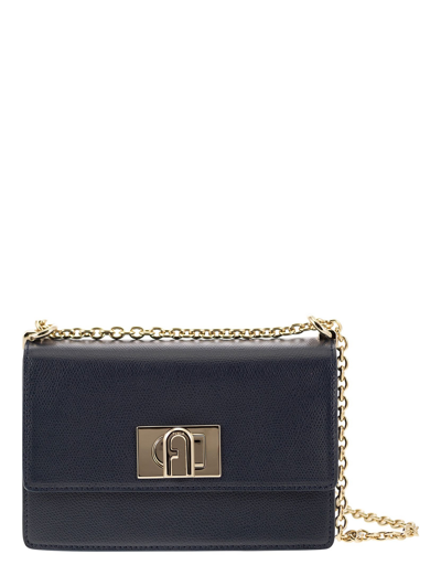 Shop Furla Designer Handbags  1927 - Mini Crossbody Bag In Bleu