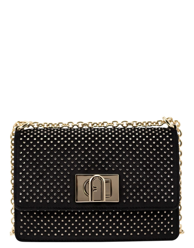 Shop Furla Designer Handbags 1927 - Mini Shoulder Bag In Noir