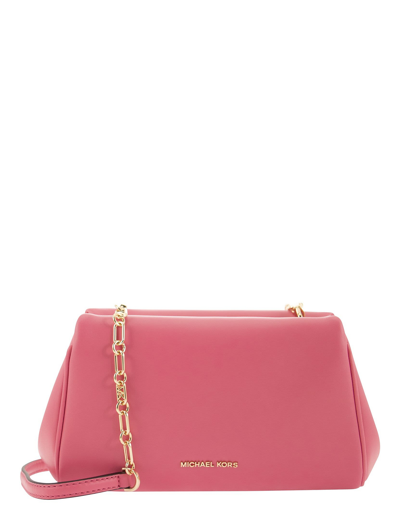 Shop Michael Kors Designer Handbags Belle - Shoulder Bag In Rose