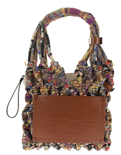 Shop Etro Designer Handbags Multicoloured Crossbody Bag In Multicolore