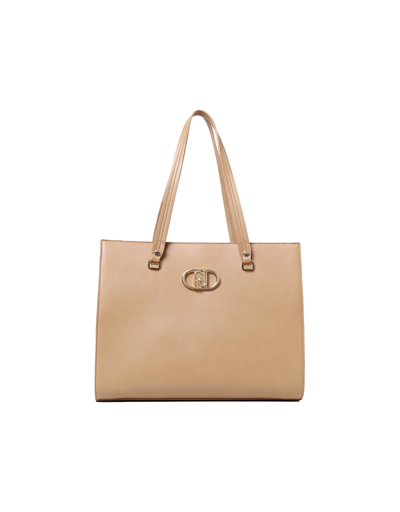 Shop Liu •jo Designer Handbags Women's Beige Bag In Neutres