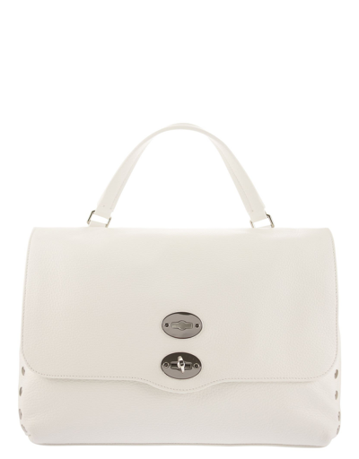 Shop Zanellato Designer Handbags Postina - Daily M Bag In Blanc