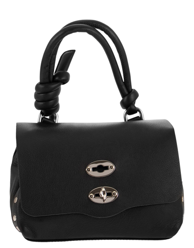 Shop Zanellato Designer Handbags Postina Knot - Handbag Baby In Noir