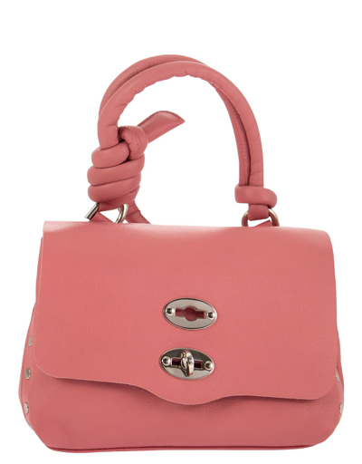 Shop Zanellato Designer Handbags Postina Knot - Handbag Baby In Rose