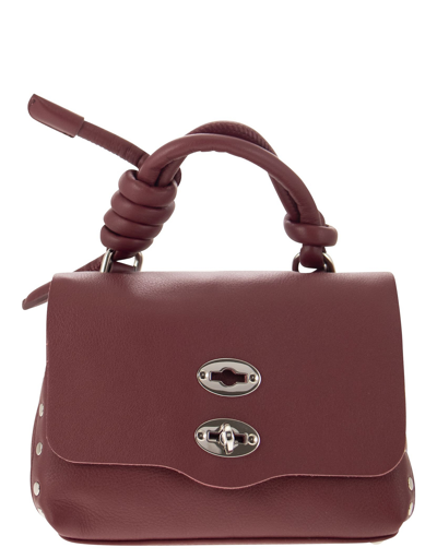 Shop Zanellato Designer Handbags Postina Knot - Handbag Baby In Rouge